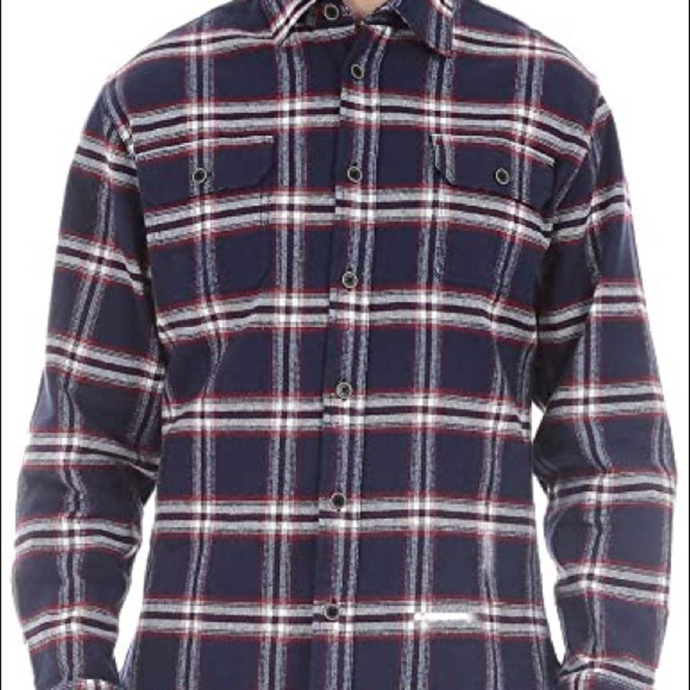 Men’s Large Cotton Flannel Shirt